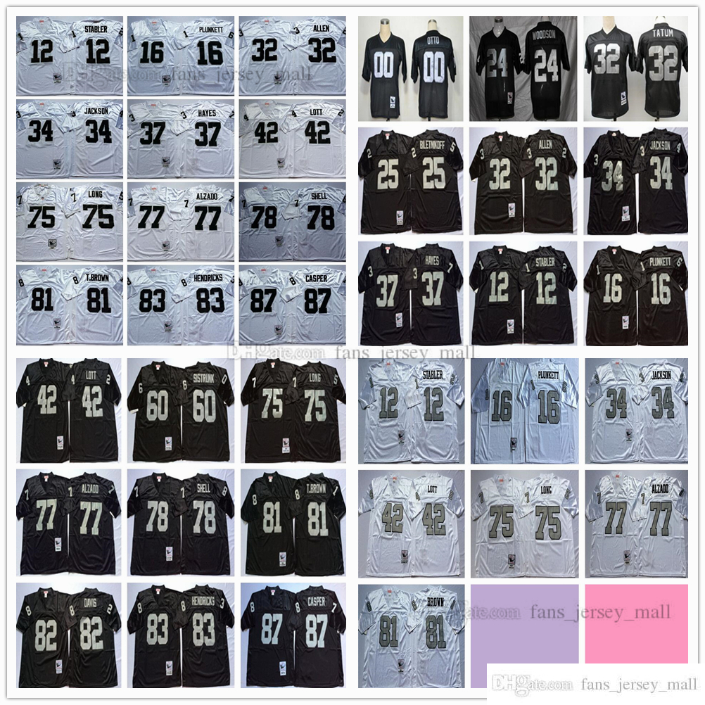 

NCAA Vintage Football 87 Dave Casper Jerseys 24 Charles Woodson 32 Jack White Man Jersey, Same as picture