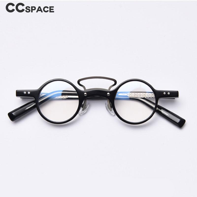 

Fashion Sunglasses Frames 49805 Punk Retro Round Acetate Men Women Computer Glasses