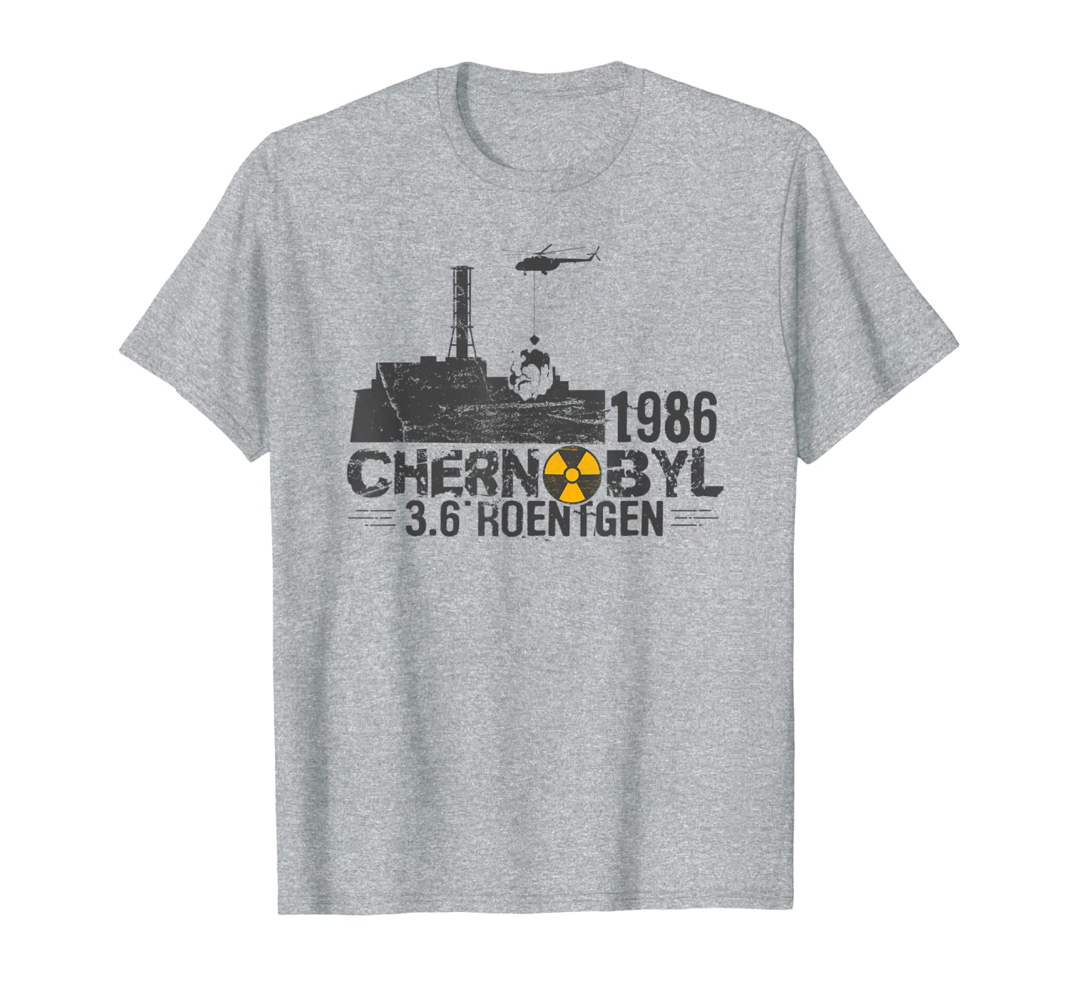 

3.6 roentgen chernobyl city catastrophe in 1986 t shirt, White;black