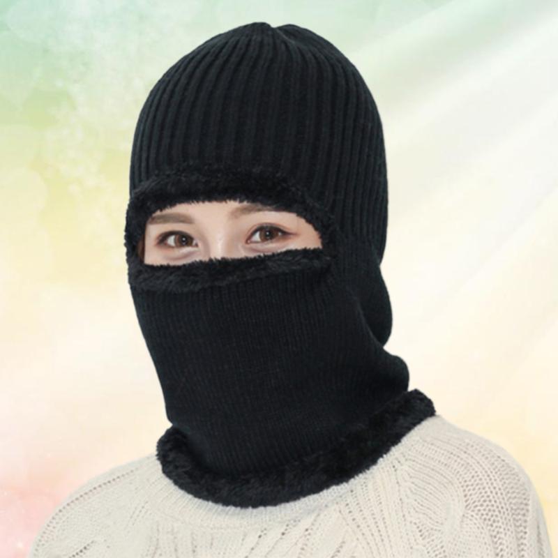 

Bicycle Knitted Caps Cycling Headwear Neck Warmer For Head Bike Hat Collar Scarf Accessories (Black, Grey