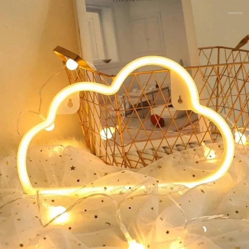 

Party Decoration Cloud Shape Home LED Colorful Rainbow Neon Sign Light Lamp Lightweight Portable Durable Sturdy Stable For Room
