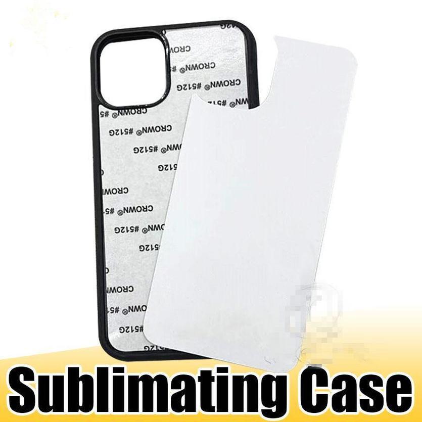 

DHL 2D Sublimation Hard Plastic DIY Designer Phone Case PC Sublimating Blank Back Cover for iP 12 11 XS MAX Samsung Note20 FY3003, Transparent