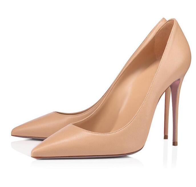 

NEW women luxury shoes designer red bottom high heels Glitter Rivets triple black nude Pink white purple violet Patent leather suede fashion party wedding shoe