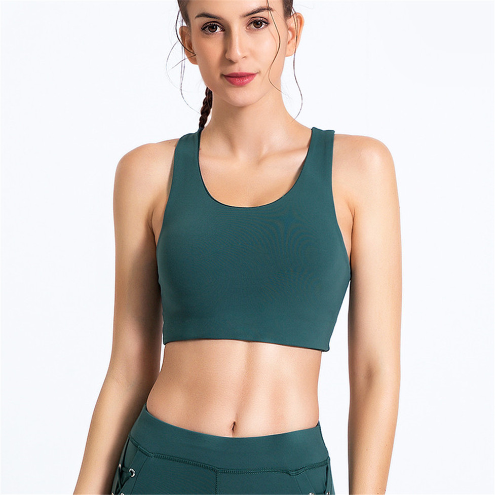 

Sports Bra Melody Sports Bra Gym Womens Sports Top Training Underwear Body Shapewear Woman Bralette Bandage Straps Active Jogger, Green