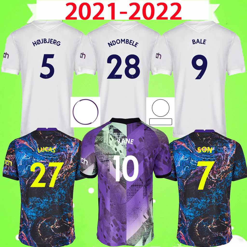 

21 22 DELE SON TOTTENHAM BALE KANE soccer jerseys HOJBJERG BERGWIJN LO CELSO SPURS 2021 2022 LUCAS football shirts uniforms top quality home away third fourth thai