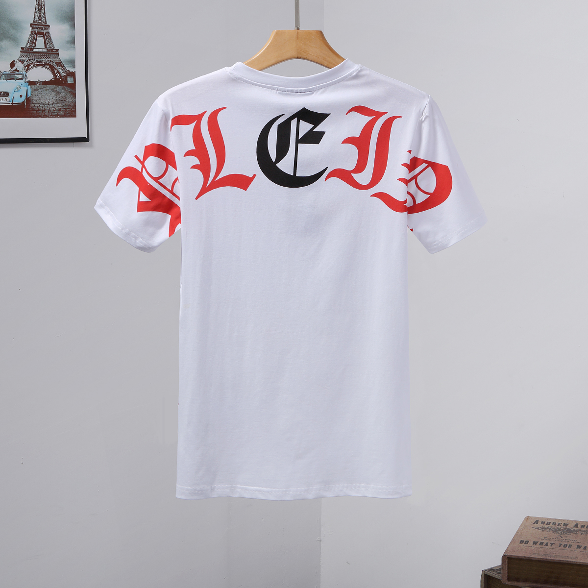 

PLEIN BEAR T SHIRT Mens Designer Tshirts Rhinestone Skull Men T-shirts Classical High Quality Hip Hop Streetwear Tshirt Casual Top Tees PB 16215, Black