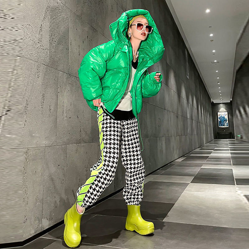 

2021 New Plaid Vintage Drawstring Sweatpants Women Spring Streetwear Cool Girls Casual Plus Size High Elastic Waist Sport Harem Pants Cf1v