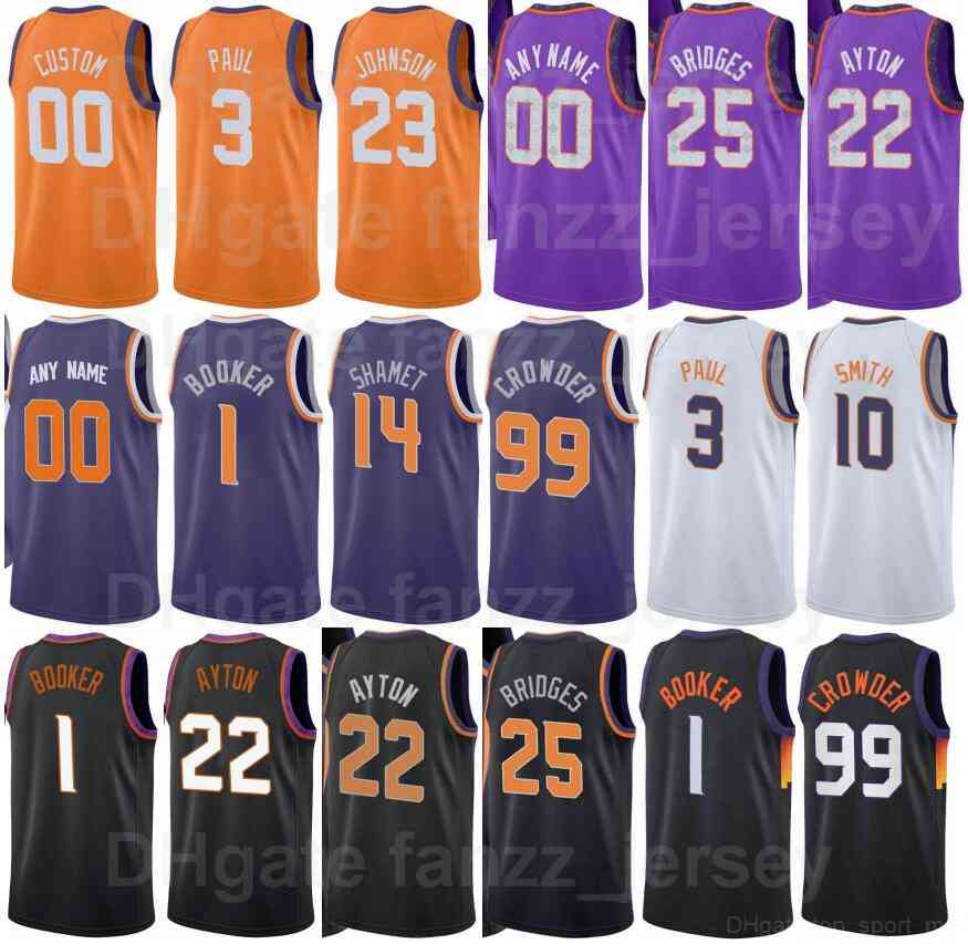 

Screen Print Basketball JaVale McGee Jersey 00 Cameron Johnson 23 Cameron Payne 15 Dario Saric 20 Landry Shamet 14 Aaron Holiday 4 Purple White Men Women Kids