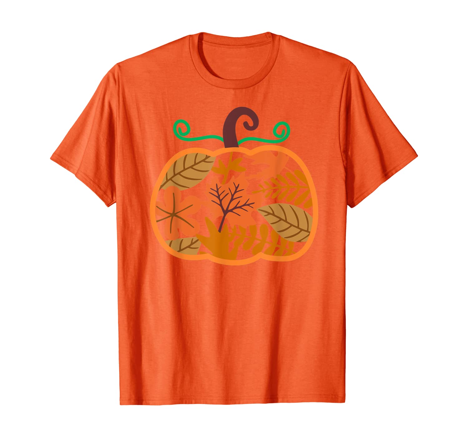 

Fall Floral Pumpkin Autumn for Women Girls Harvest Cute T-Shirt, White;black