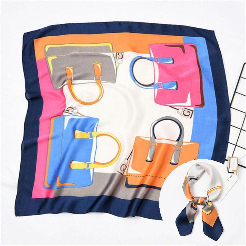 

Scarves Women Scarf Silk Wrap Elegant Bag Patchwork Headband Head Neck Tie Band Neckerchief Decorative Square Girls