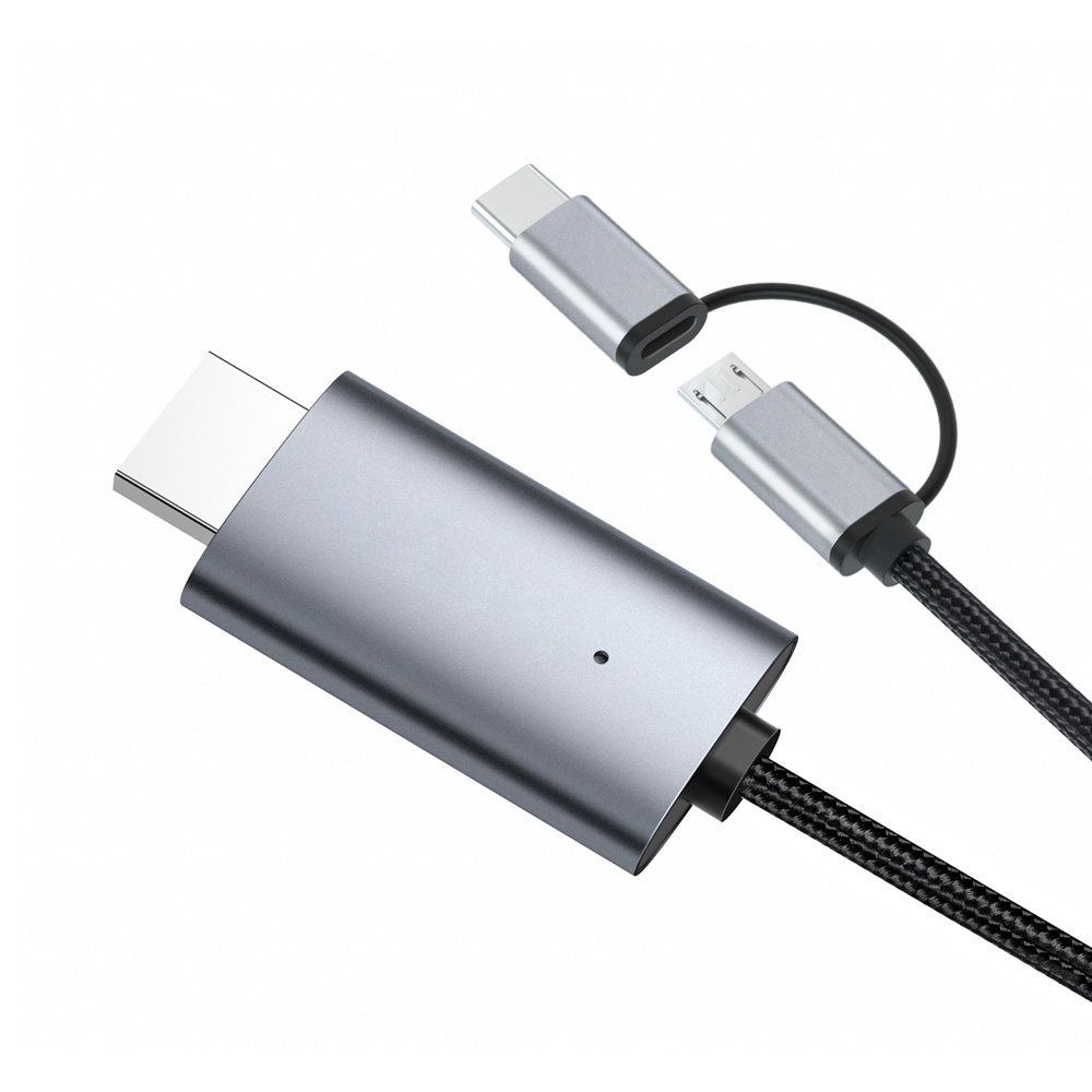 

1080P Cable Converter Type C Micro Android 5.0 and Above Cell-phone to TV Adapter for Samsung Huawei OPPO