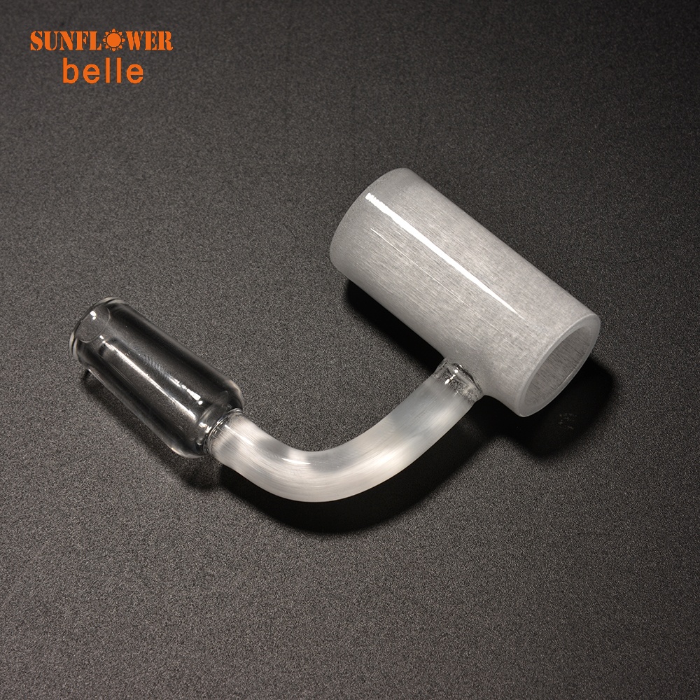 

Milky quartz banger Nail Smoke Flat Top Domeless Nails Different effect from angles 14mm 18mm Male Female Dab Rig