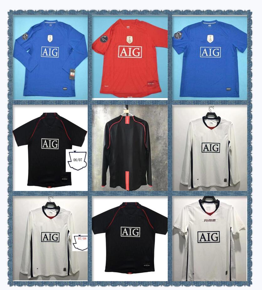 

Man 00 02 04 06 07 08 84 86 88 United Retro soccer Jersey RONALDO rooney final match utd home Manchester 1994 1998 BECKHAM CANTONA KEANE SCHOLES GIGGS football shirts