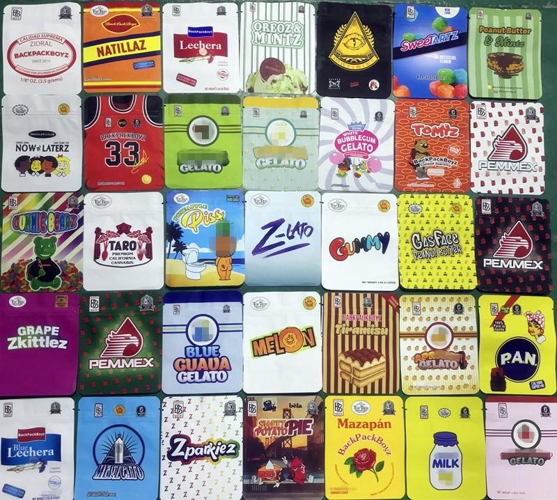 

Jokes UP BAG 3.5g Runtz Gumbo Shark Razzlez Smell Proof Backpack boyz Bags Vape Packaging SHARKLATO Obama Runt Italian ICE CREAM package