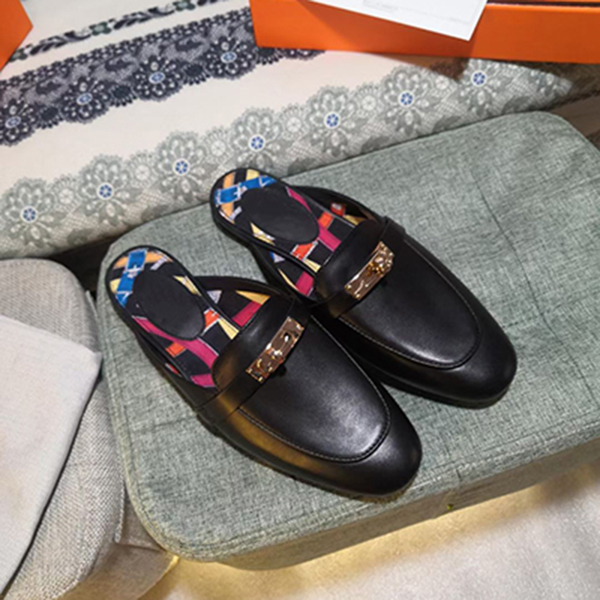 

21ssWomen Flat Fisherman Classical Leather Half Drag 3D Casual Shoes Designer Letter Slippers Flip Flop Slides mjk002