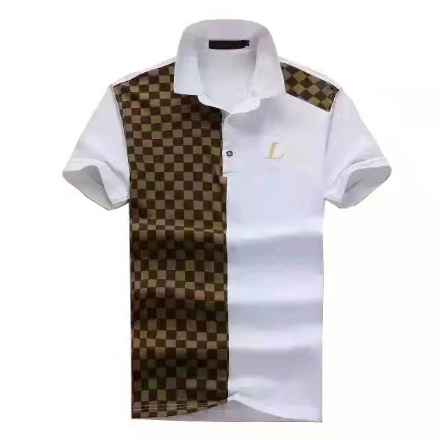 

2021 US Luxury Designer Classic T Summer Men's Polo Shirts6018 shirts Fashion national flag short-sleeved Lapel Tees Medusa letter Tops