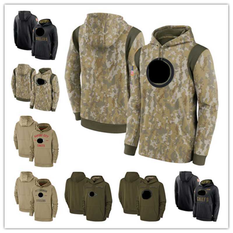 

Kansas's City's Pittsburgh's Men Women Youth Steelers's Chiefs's Camo Football Hoodie Wear 2021 Salute To Service Therma Performance Pullover, Color