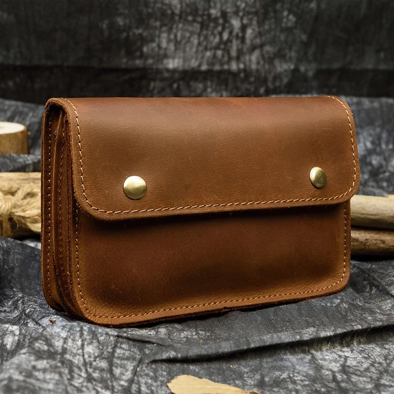 

Wallets Genuine Leather Men Clutch Wallet Phone Pouch Mini Travel Bag Outdoor Male Small Waist Packs Fanny Pack Hand For, Red;black