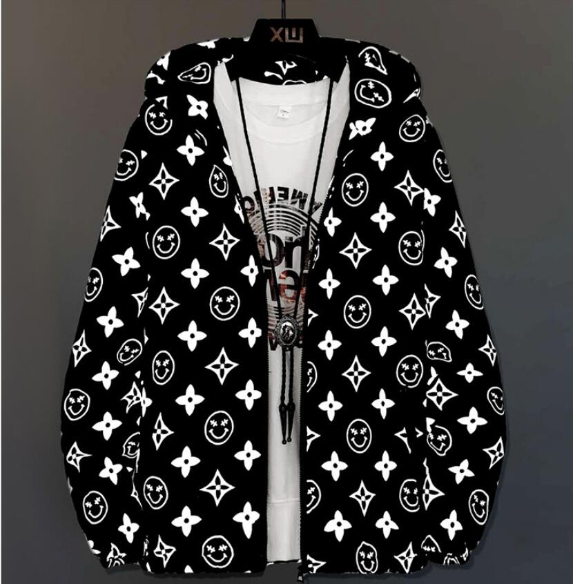 

Winter European station thick jacket male spirit guy net red the same style plus cotton jacket hooded top tide brand self-cultivation men and women, W1