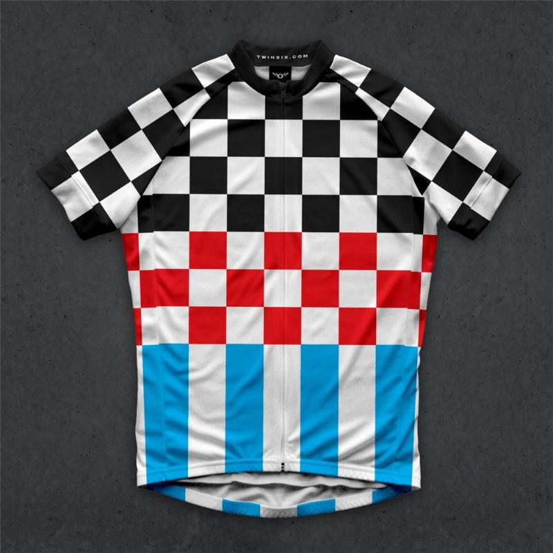 

Racing Jackets Twin Six 6 Men's Cycling Jersey Short Sleeve Summer MTB Team Bicycle Breathable And Quick-Drying Clothes