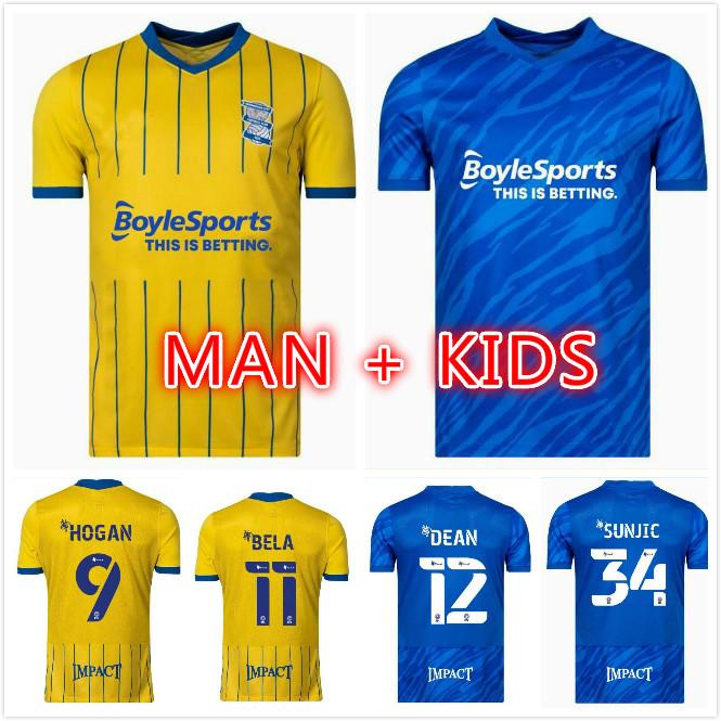 

21/22 Soccer jerseys Lukasz Jutkiewicz .hogan Jeremie Bela M.Roberts H.Dean N.Etheridge 2021 Birmingham City football jersey, Blue