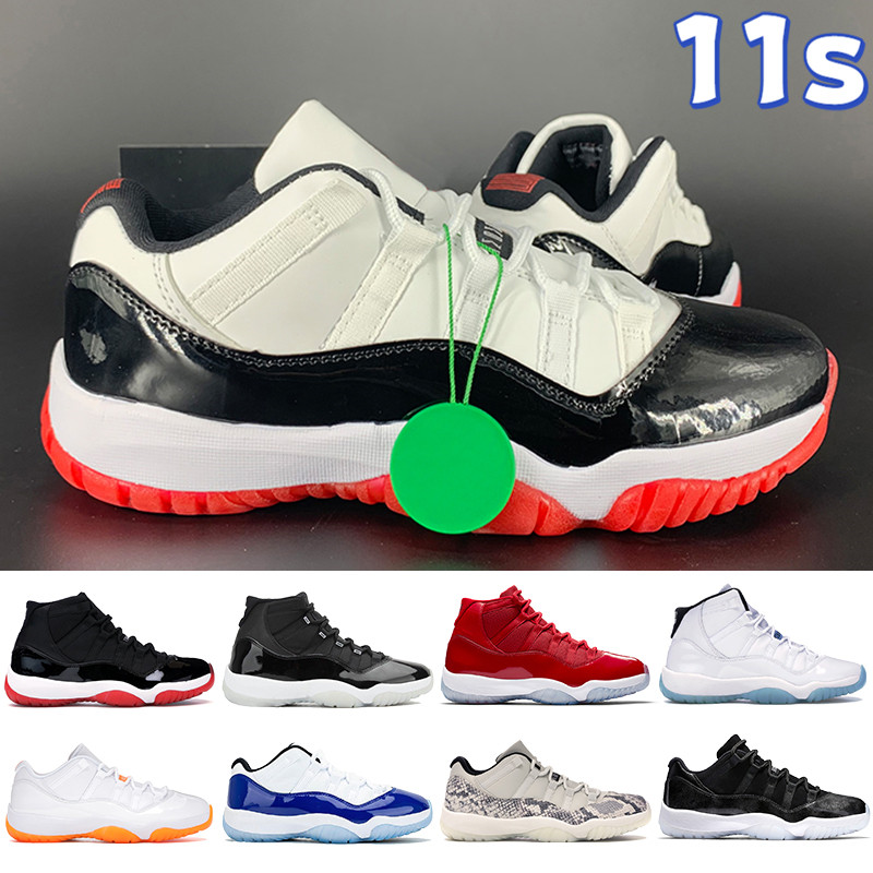 

Jubilee 11 11s men basketball shoes 25th anniversary low white bred citrus concord legend blue space jam mens trainers women designer sneakers, 32 low snake navy