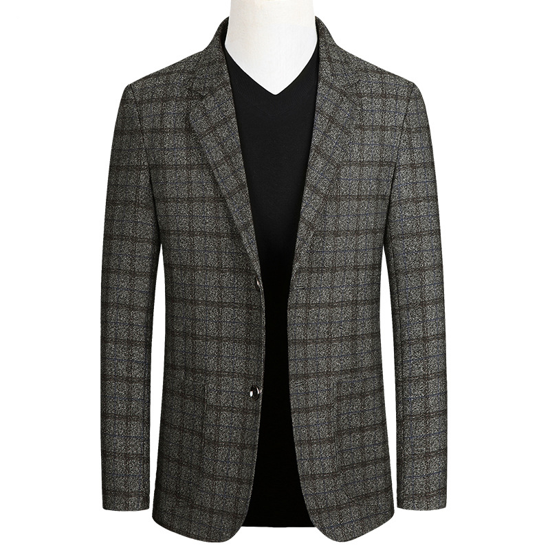 

2021 New Spring Autumn Blazer Fashion Slim Jacket Men Business Casual Clothing High Quality Men's Suit Male -3xl I9xx, Light gray