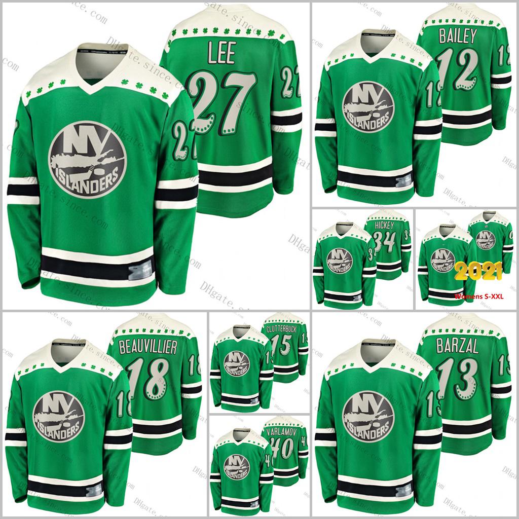 

#13 Mathew Barzal 2021 Reverse Retro Pageau Beauvillier Varlamov Komarov Lee Leddy Cizikas Martin Bailey NY Islanders Jersey Men Women Kids, Home men