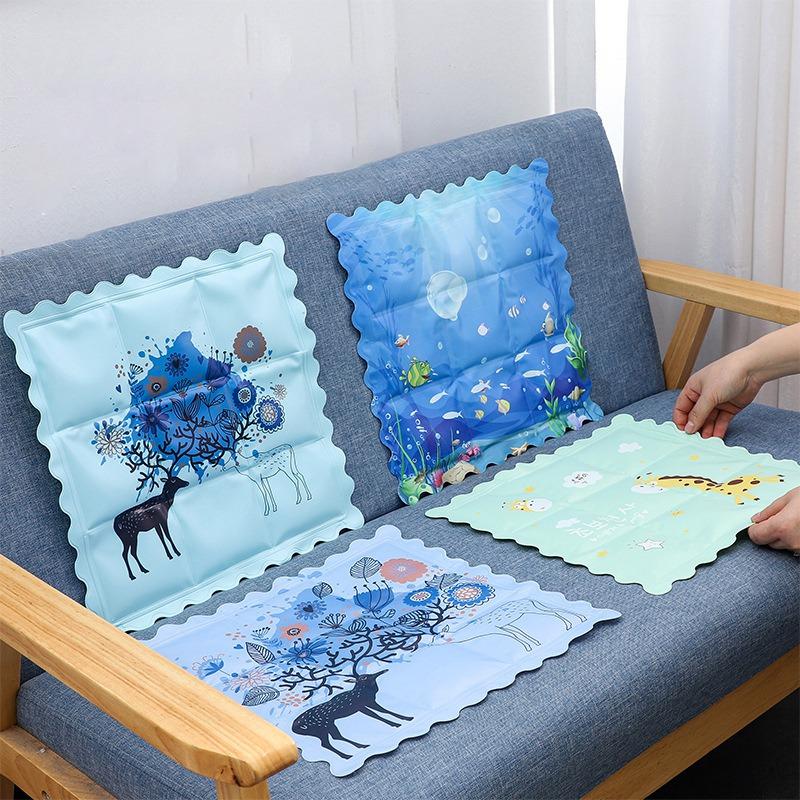 

Cushion/Decorative Pillow Summer Ice Cushion Foldable Office Home Cool Free Water Gel Cooling And Breathable For Car Sofa Chair 2021