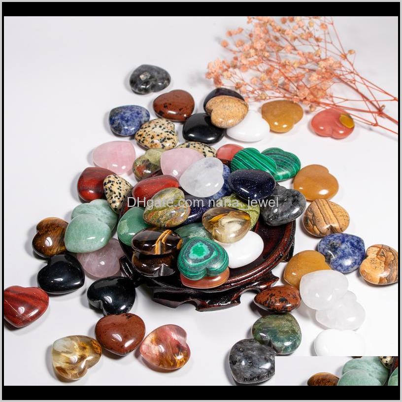 

Hot High Quality Love Heart-Shaped Massage Beads Natural Quartz Stone Non-Porous Diy Jewelry Making Wholesale 30Mm Shipping O5Hj0 Loysh, Black