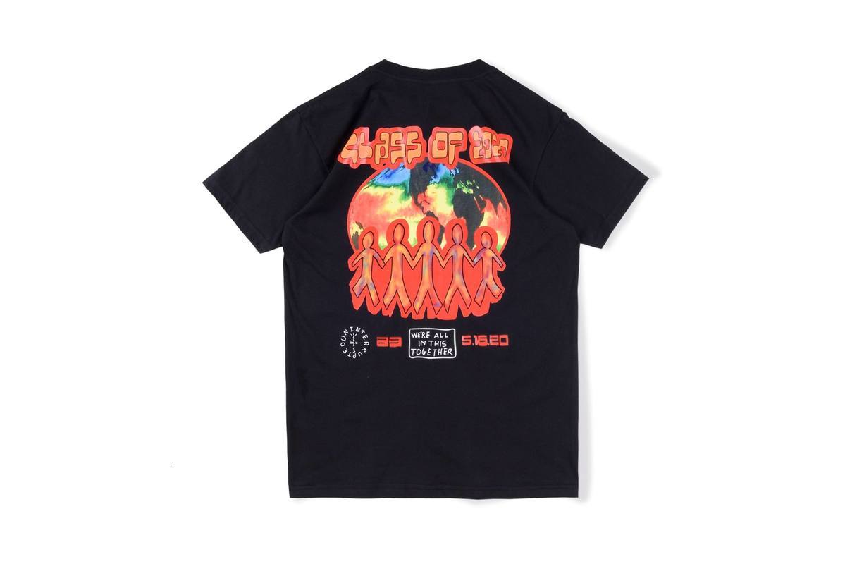 

2021 New 20ss Travis Scott Cactus Jack Graduation Top Tee Kanye West Hip Hop Astroworld t Shirt Men Women 3379, Blue3