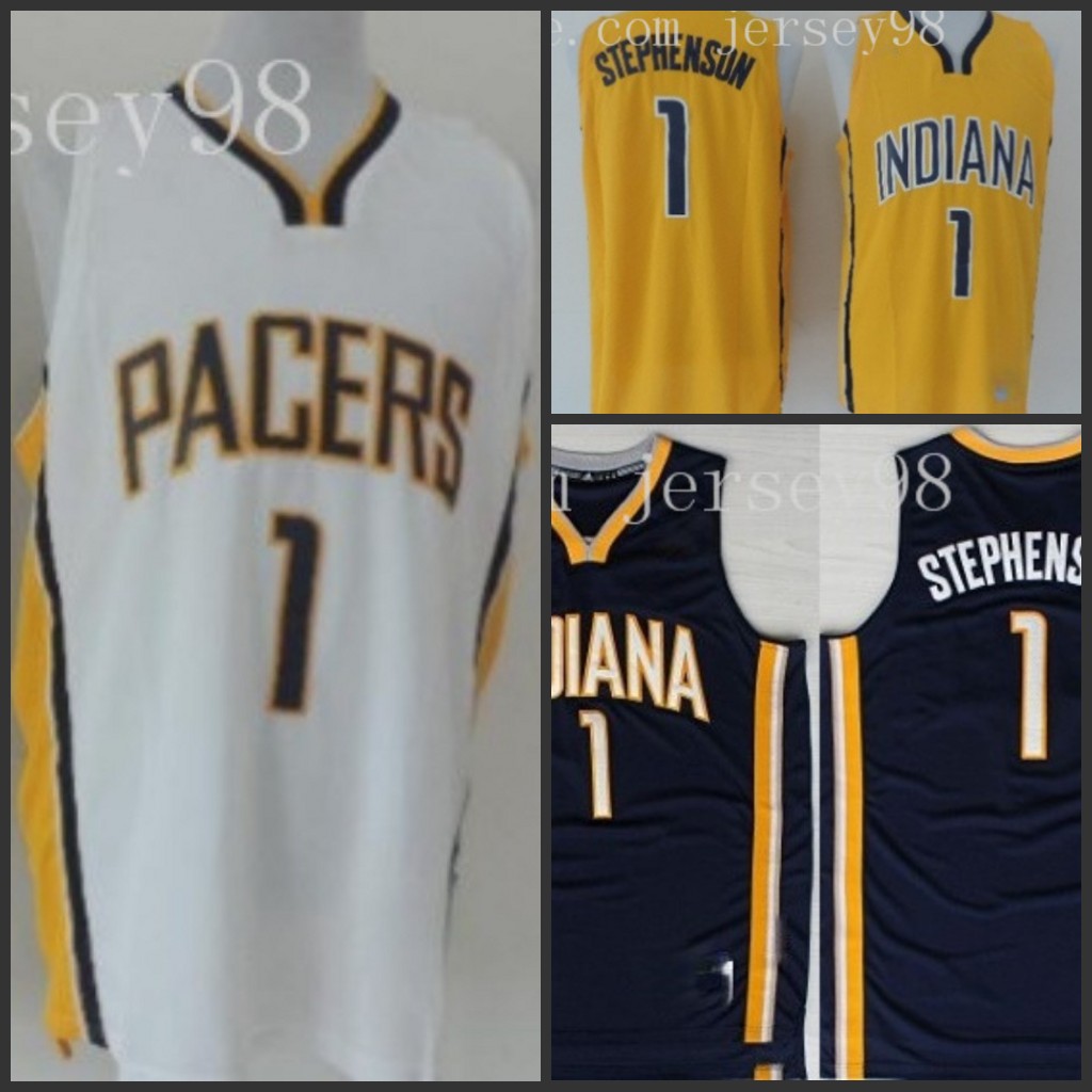 

IndianaPacersmen #1Lance Stephenson With BasketballJersey, Black