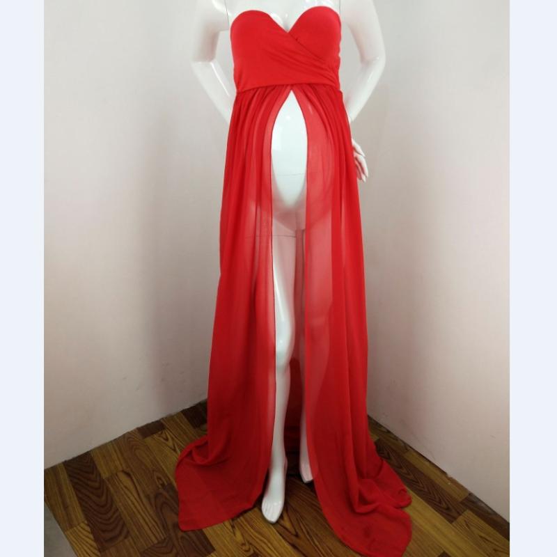 

Maternity Dresses Pregnant Women Chiffon Pography Fancy Props Summer Maxi Po Shooting Clothes, White