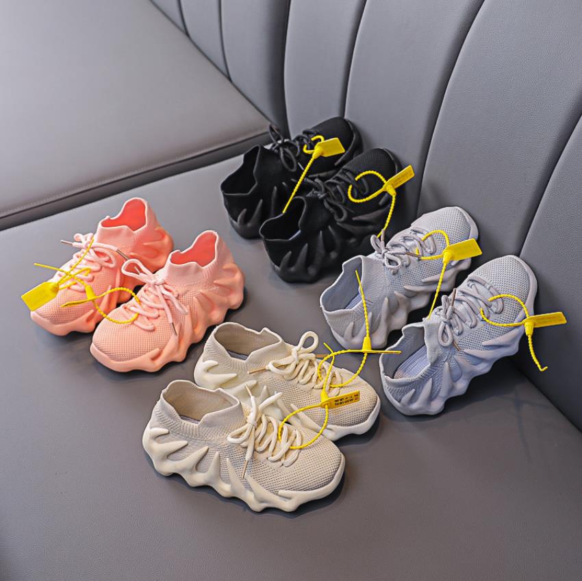 

Little Kids Kanye Sneakers 450 triple black knit shoes 2021 Authentic 450s Toddlers Cloud White Dark Slate size US 10C-3y 26-36 Outdoor Shoe Wests Sports Trainers