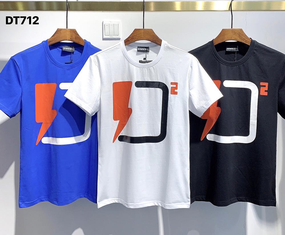 

DQ PHANTOM TURTLE 2020FW New Mens Designer T shirt Italy fashion Tshirts Summer DQ Pattern T-shirt Male Top Quality 100% Cotton Top 7523 ord, White;black