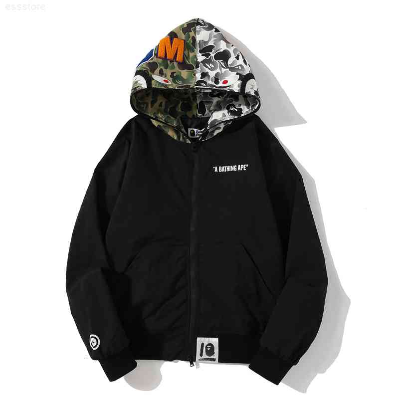 

jerseys hoodies 2021 fashion 10th anniversary chinese style stitched shark cardigan zipper jacket, Black