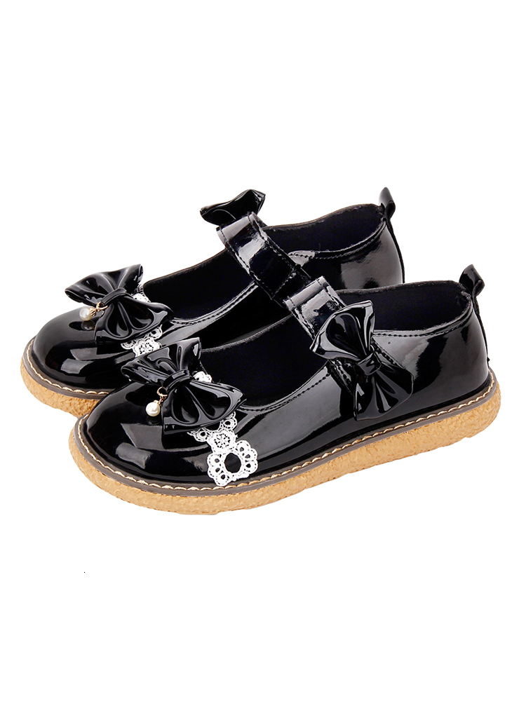 

Loli Platform Sweet Kawaii Female Girls Tea Beautiful Japanese Party Anime Lolita Student Cosplay Pu Jk Uniform Women's Shoes Sijj, Black
