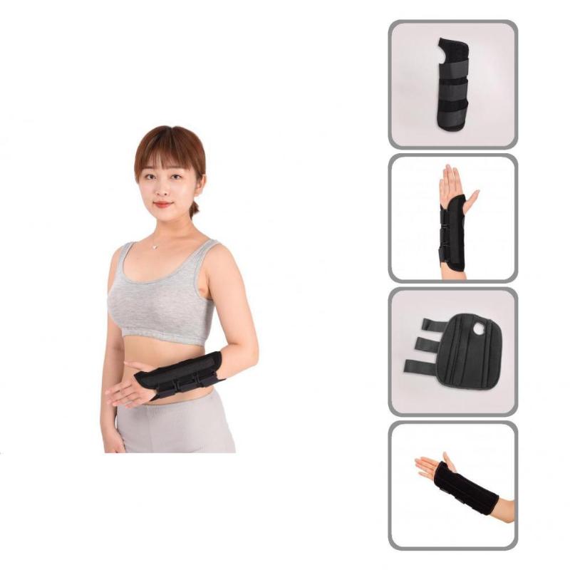 

Elbow & Knee Pads Universal Wrist Supporter Sturdy Rust-proof Treatment Aid Carpal Tunnel Brace, Black;gray