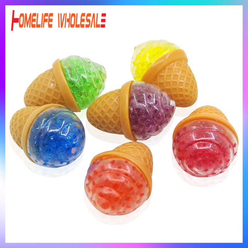 

Squishy Ice Cream Fidget Toy Anti Stress Grape Ball Toys Decompression Anxiety Reliever Venting Balls