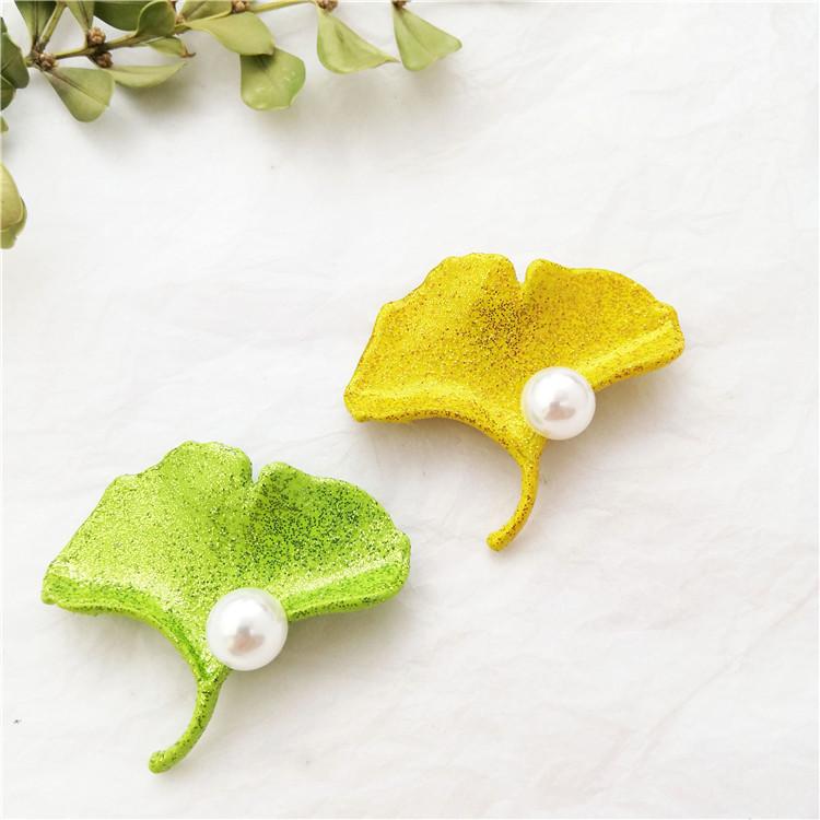 

Pins, Brooches American Fashion Style Ginkgo Biloba Brooch Contracted The Lacquer That Bake Manufacturers Supply, Gray