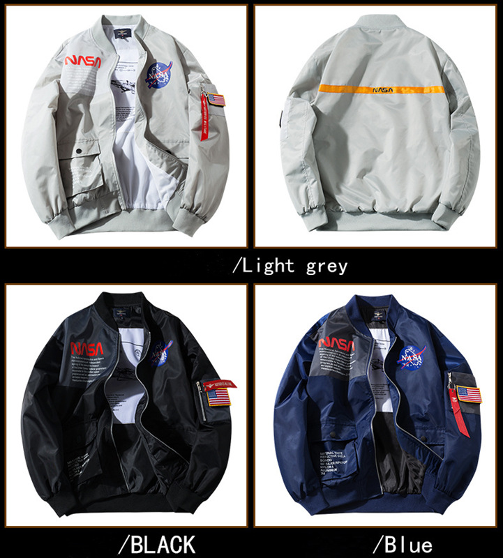 

Size 2XL Men's 3XL Spring 4XL Men's Storm Coat NASA Fashion Concise 2021 New Warm Windproof Emembroidery Heavy Industry Overwear Coat Men's, Photo color