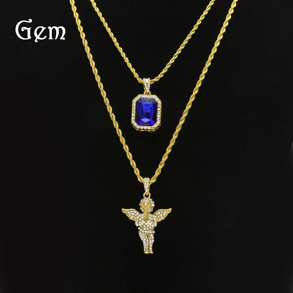 

China has hip-hop men's Pendant Set Mini Jesus suit
