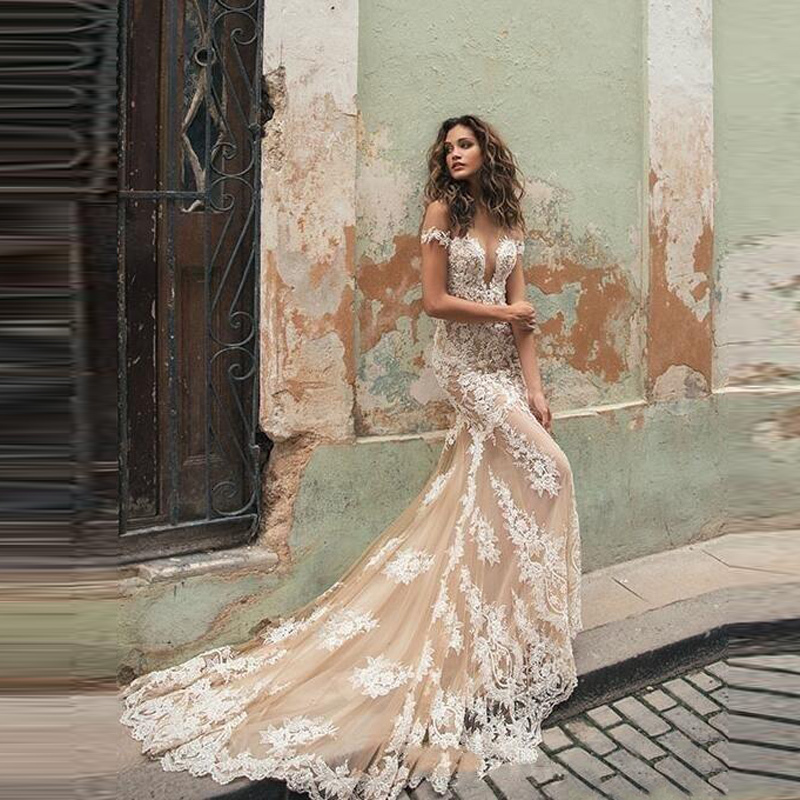 

2021 New Fashion Champagne Evening Gowns Robe De Soriee Custom Made Formal Es Lace Abendkleid Elegant Prom Gown Mermaid Vo9e, Burgundy