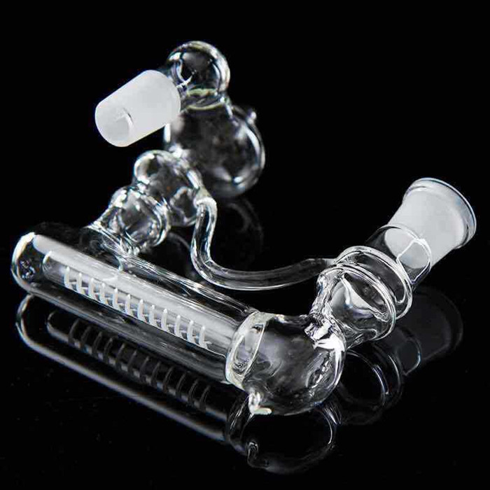 

Angled Joint Lacunaris Inline Ashcatcher in 14mm or 18mm for Glass bongs Glass bubbler and Percolator inline perc Ash Catcher