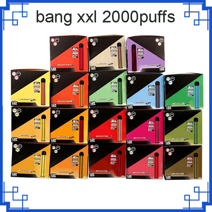 

Bang XXL Cigarettes 2000Puffs Disposable Pod Device 800mAh Battery Pre-filled 6ml XXtra Vape Empty Pen VS puff Bar Flow EXTRA Ultra Plus Gunnpod Hyppe