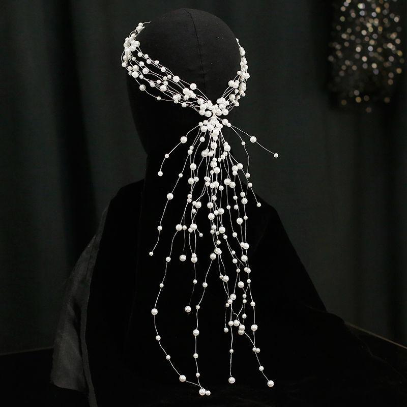 

Headpieces Korean Style Bridal Headdress, Handmade Hair Band, Wreath, Fringe, Accessories, Fairy Wedding