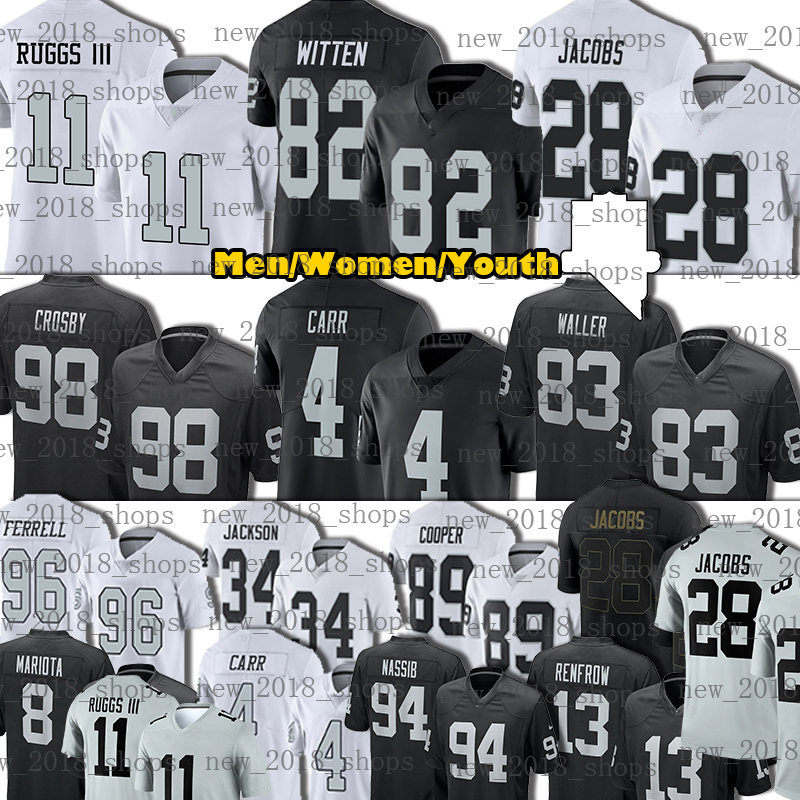 

83 Darren Waller Jersey 98 Maxx Crosby Josh Jacobs Derek Carr Football Hunter Renfrow Henry Ruggs Johnathan Abram Nassib Incognito Ngakoue Clelin Ferrell Jackson, Custom women jersey(t x z)