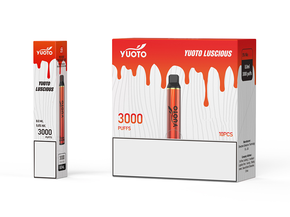 

Original Yuo to Luscious 3000puffs Disposable E-cigarette Vape Pod Cartridge Device Kit 3000 Puffs 8ml 1350mah battery Youto XXL 1500 Plus Shine Bubble Elf bar BB3500