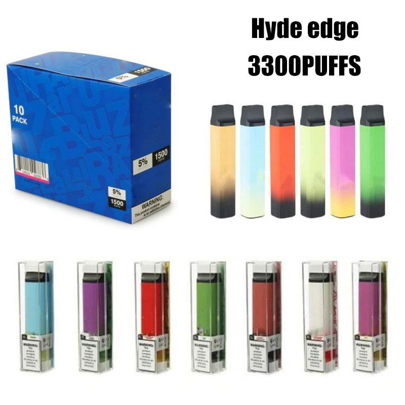 

Hyde Edge Disposable 3300 Puffs With 800mAh Battery 10ml Capacity Vape Pen Device Kit VS bang pro max