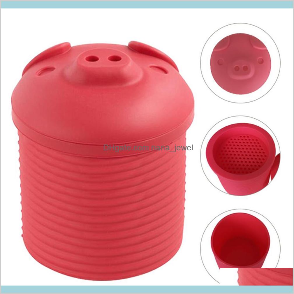 

Kitchen Piggy Shaped Silicone Oil Strainer Bacon Grease Storage Can Container Qgl0R Koe9C